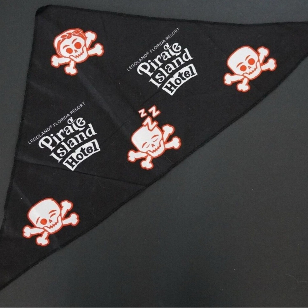 Black Legoland Pirate Island Hotel Bandana/Scarf